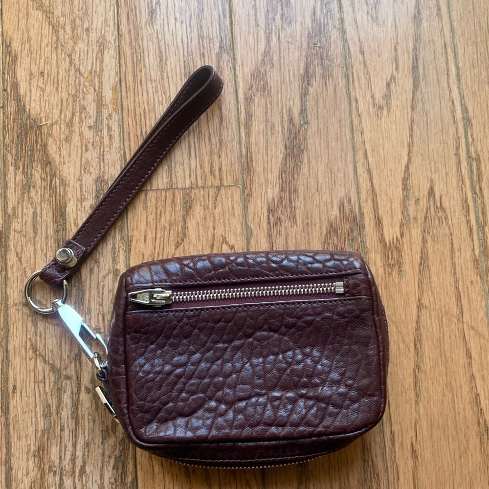 Alexander Wang Fumo wristlet wallet burgundy beet color perfect condition
